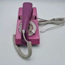 Trimphone Retro Two Tone Pink/purple Telephone Rotary,1970s Restored.