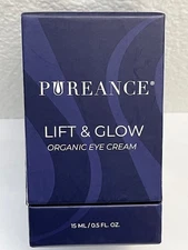 NEW PUREANCE LIFT & GLOW ORGANIC EYE CREAM  0.50 fl oz