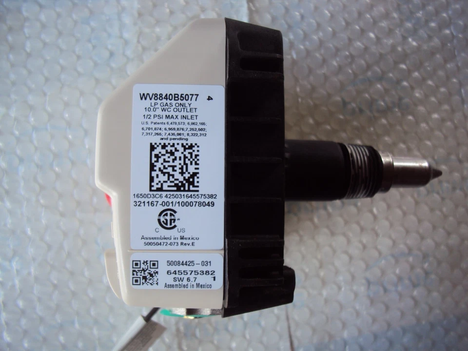 Válvula de gas Honeywell WV8840B5077 LP solo gas Foto 2 de 4