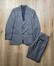 70s VINTAGE Palm Beach Tailored in USA Men  s 2 Piece Suit Glen Check NICE