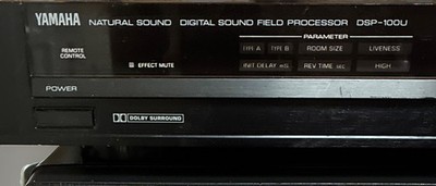 Yamaha DSP-100U Digital Sound Field Processor Black Dolby Surround Stereo RCA