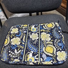 Vera Bradley ELLIE BLUE Elephant Print Laptop Case 2012 Retired