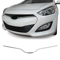 KüHlergrill Leisten Grillleisten FüR Hyundai I30 2011-2018 Edelstahl Chrom 1Tlg
