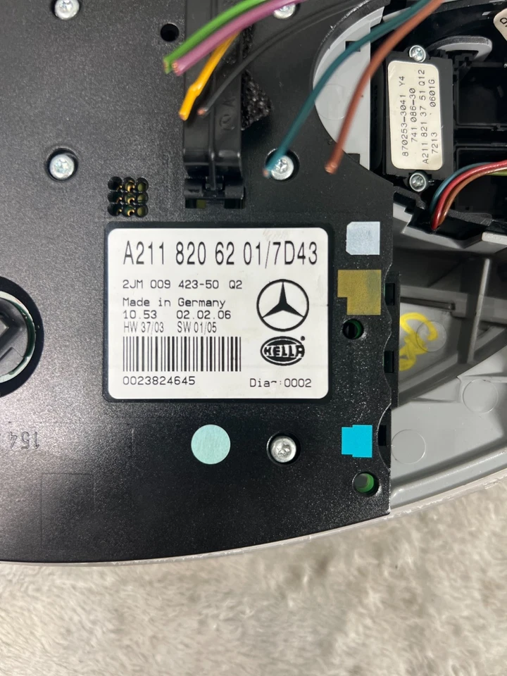 Mercedes Benz E350 E320 2007-2009 cúpula superior mapa luz lámpara techo corredizo gris OEM Foto 2 de 4