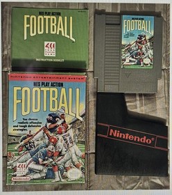 Vintage Bases Loaded II Second Season /Play Action Football 1990 NES Two Games!!