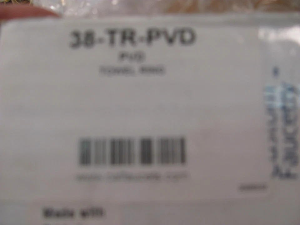 38-TR-PVD CALIFORNIA FAUCET BRASS TOWEL RING  - Image 3 of 3