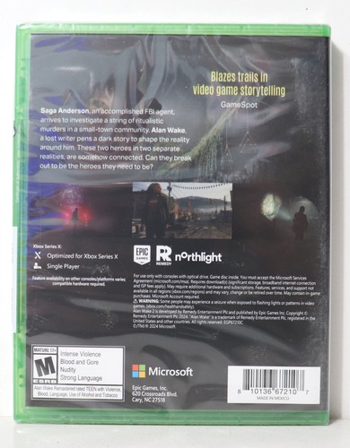 Alan Wake II 2 Edición Deluxe (Microsoft Xbox Series X, 2024) - TOTALMENTE NUEVO - Imagen 2 de 2