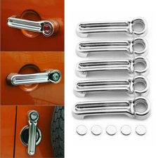 Chrome Pull Handle Cover Tailgate Handle Cover Trim For Jeep Wrangler JK 2007-18
