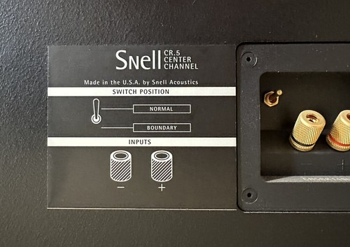 SNELL CR.5 Center Channel Speaker BLACK - Picture 8 of 13