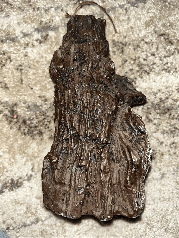 Vela tallada vintage Old Man, Father Time in the Tree, Wizard, Fantasy, 1978 Foto 4 de 4