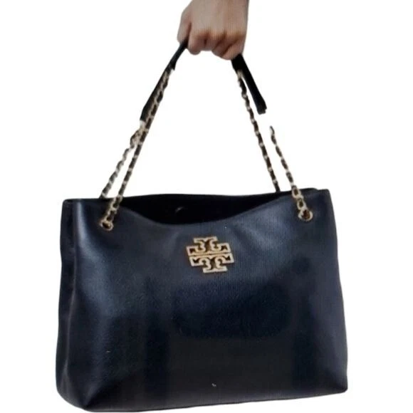 Tory Burch Cuero Britten Bolso holgado Bolso de hombro Bolso de mano MUJER MUJER