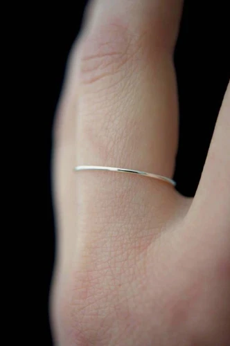 925 Sterling Silver Beautiful Women Tiny Charm Band, Silver Ring Gift For Her