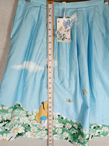 Cath Kidston Skirt Blue Womens Disney X Alice In Wonderland/Daisies 10-12 New - Picture 7 of 12