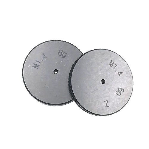 ISO Metrisch Gewinde Ring Messgerät M1,4 x 0,3 6g Gewinde Ring Messgeräte GO und NOGO M1,4 - Bild 2 von 4