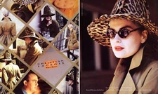 1988 Christian Lacroix Marie Seznec fashion 2-page MAGAZINE AD