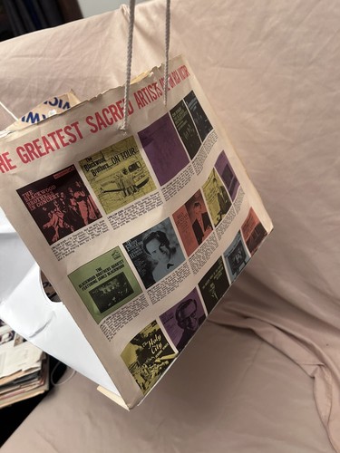 Upcycled VTG Vinyl Record sleeve 33s,12”,Gift Bag from sleeves,novelty,Party Bag - Bild 2 von 4