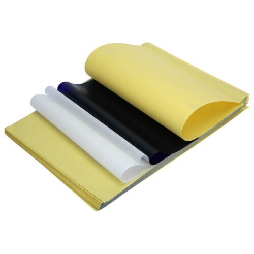 100X Tattoo Stencil Transfer Paper Spirit Thermal Carbon Tracing Copier Supplies - Picture 2 of 17