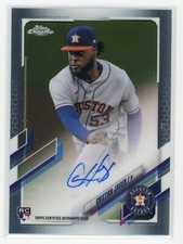 2021 Topps Chrome Cristian Javier RC AUTO On-Card RA-CJ Houston Astros