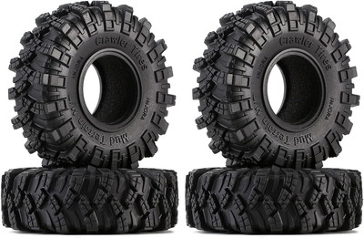 INJORA 1.0 RC Reifen -S5 Crawler Mud Terrain Reifen 4Pcs Für TRX4M SCX24 AX24 Br