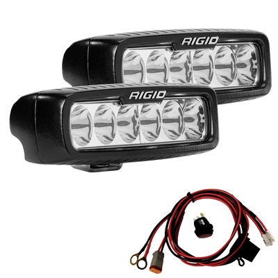 RIGID 902213 SRM Series PRO Mini Single Row 3" LED Light Pod SPOT Optics UTV ATV RIGID 902213 SRM Series PRO Mini Single Row 3" LED Light Pod SPOT Optics UTV ATV