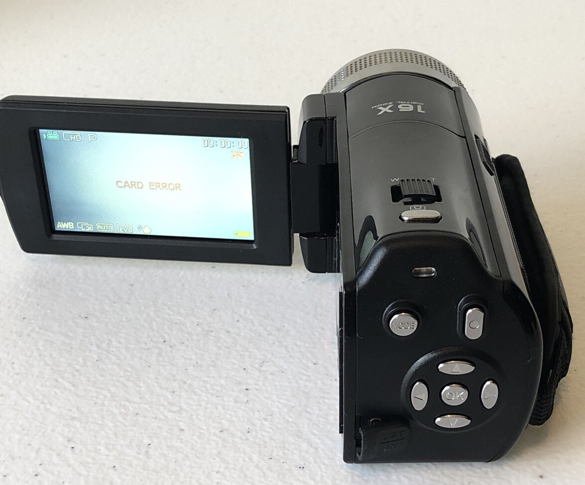 Digital Video Camera DVC HD 1280 X 720 16X Digital Zoom Black | eBay