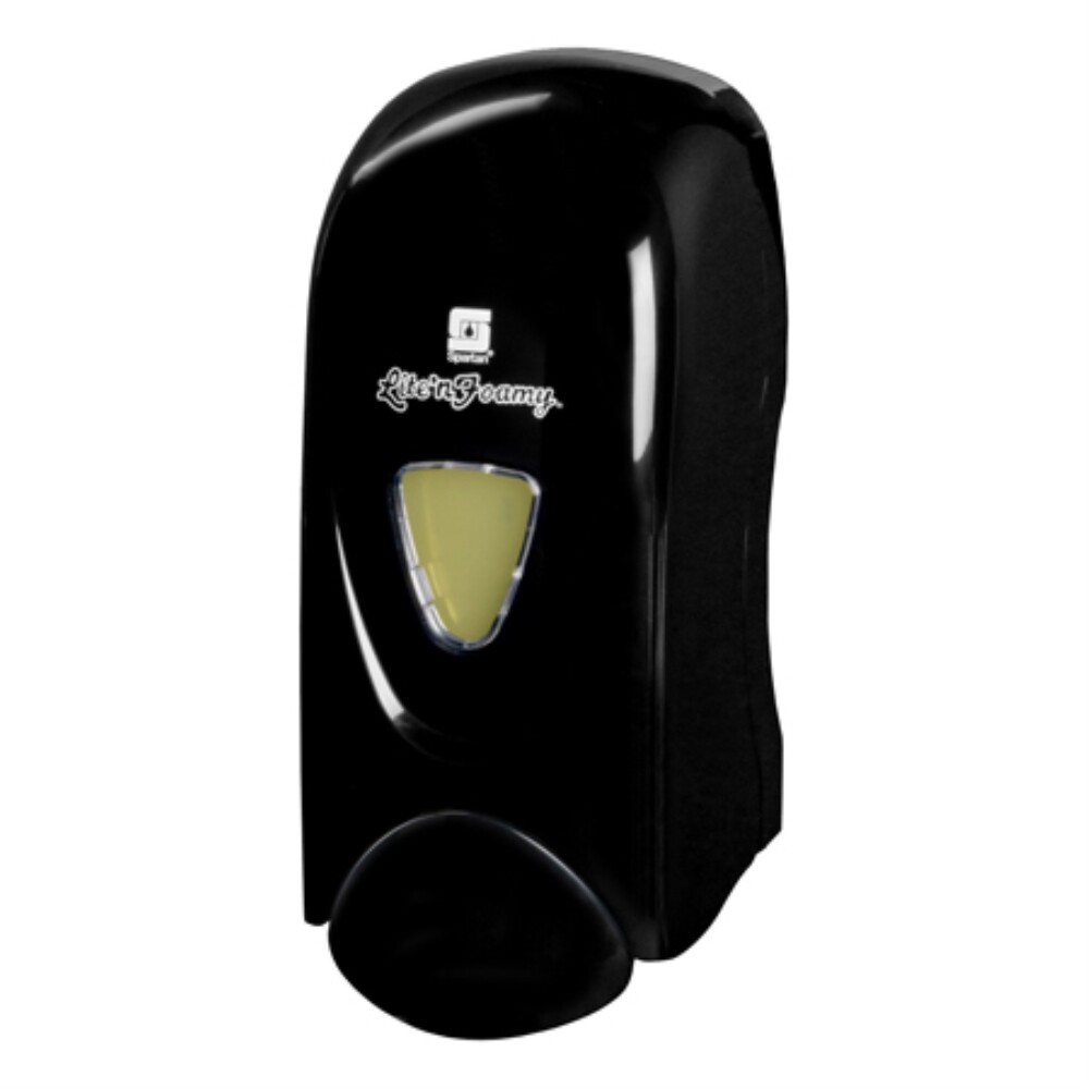 Spartan Lite'n Foamy 1000 mL Hand Soap Dispenser - Black , 1 ea