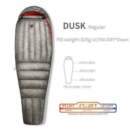 Saco de dormir AEGISMAX 800FP viento duro atardecer ultra seco exterior - Imagen 7 de 12