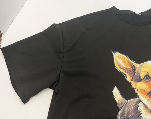 Women T-Shirt Tee XXL Black Funny Corgi Dog Puppy Pet Lover Unisex Short Sleeve - Picture 9 of 17