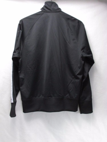 Chaqueta de pista Nike negra gris poliéster acabado satinado calentamiento para hombre L M10 - Imagen 9 de 9