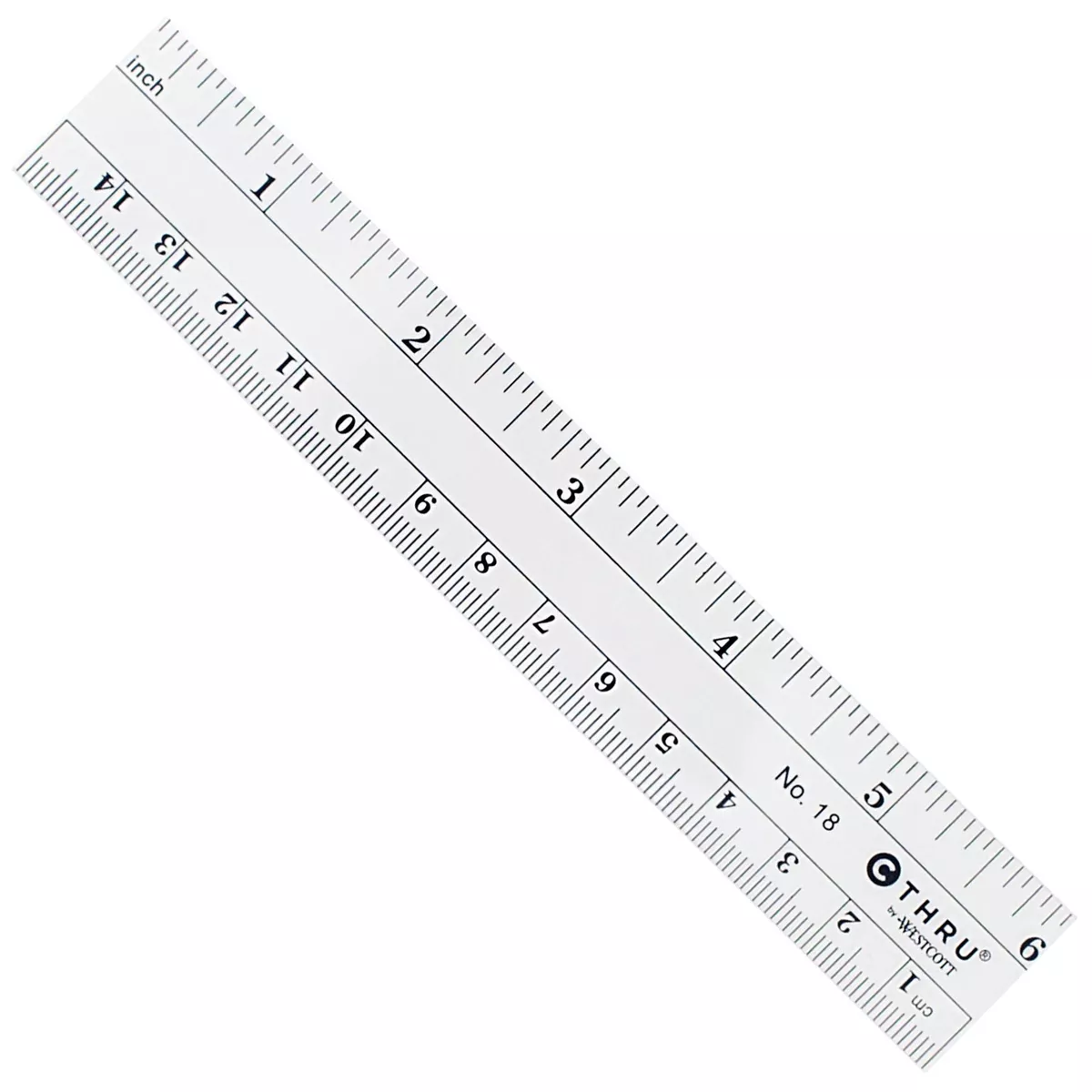 Westcott, Flexible 6-inch ruler, Transparent, Mardel