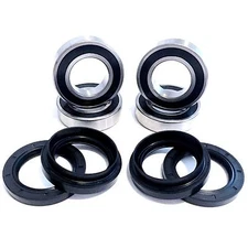 Both Front Wheel Bearing Seal Kits for Suzuki King Quad 400 LTA LTF 400F 2x4 4x4