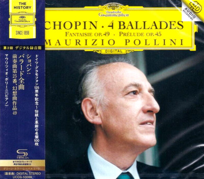 Maurizio Pollini Piano NEW CD(SHM-CD) Chopin 4 Ballades/Fantaisie/Prélude-25 OBI