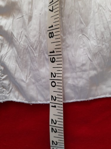 bcbg maxazria White Cotton Collared Button Up Blouse Top Size 6 - Picture 7 of 16