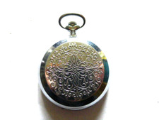 Sekonda 18 Jewel Chromed Hunter Pocket Watch.. 55mm. TLC,,