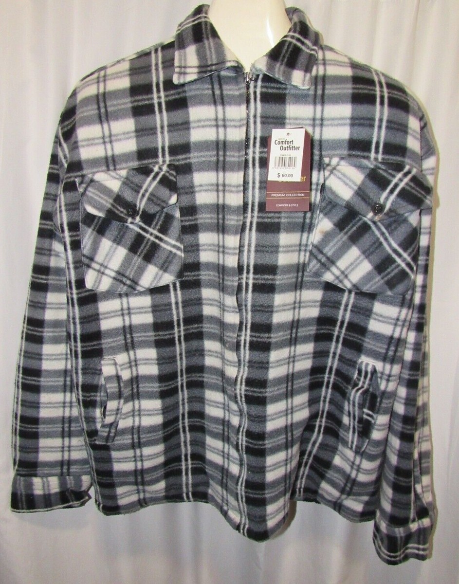 gris 2022aw 新品　trench over shirt  XL New - Comfort Outfitter, Zippered, Lined, Plaid, Warm Shirt