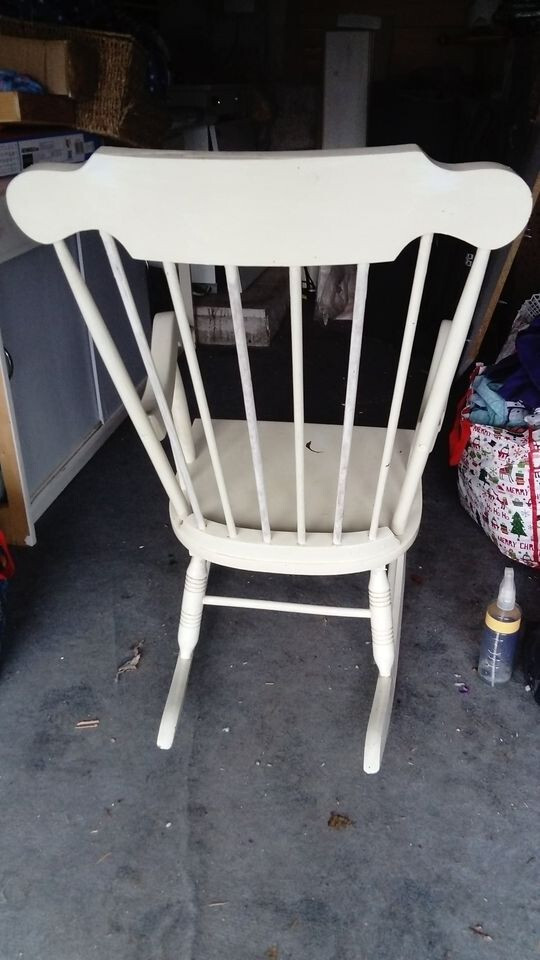 Vintage Wooden Nursery Rocking Chair eBay