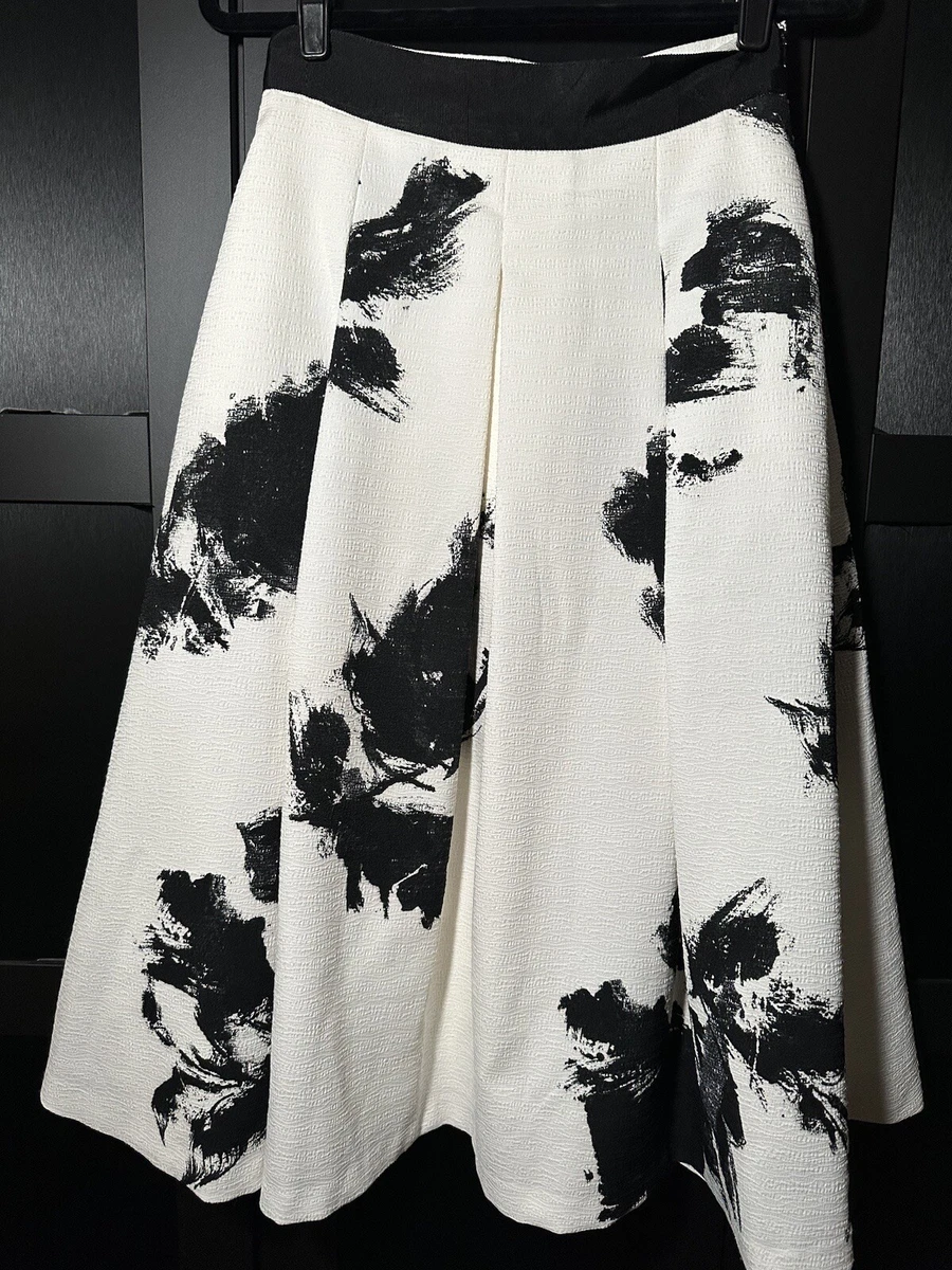 Midi skirt white top house black market