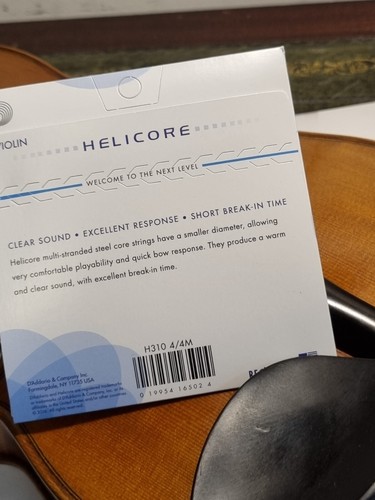 D'Addario Helicore Violin set H310 stranded wound strings 4/4 for advancing play - Picture 8 of 9