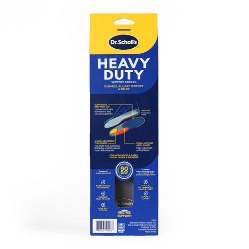 Dr Scholl's Heavy Duty Support Insoles For Men Extra Cushioning Relief - Picture 9 of 9