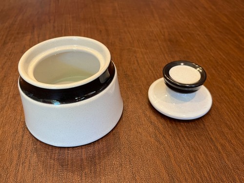 Noritake Primastone Blue Gray SUGAR WITH LID and CREAMER Malaga 8301 Japan - Picture 6 of 12