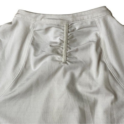 Athleta White 1/4 Zip Athletic Biking Top w Back Zip Pocket Women's Size XXS - Foto 8 di 12