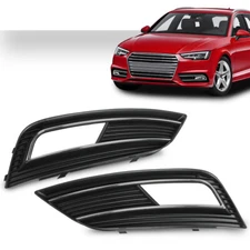 New Fit For 2013-2016 Audi A4 Quattro Fog Light Grille Cover Left & Right