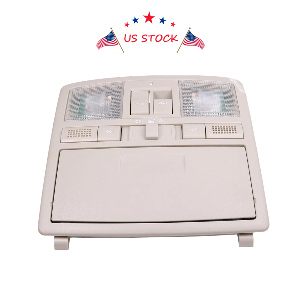 Novo para 2009 2010 2011 Mazda 6 console superior mapa lâmpada de leitura bege claro - Imagem 2 de 4