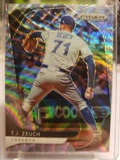 2020 Panini Prizm Baseball T.J. TJ Zeuch Rookie Silver Wave RC #/60 Blue Jays