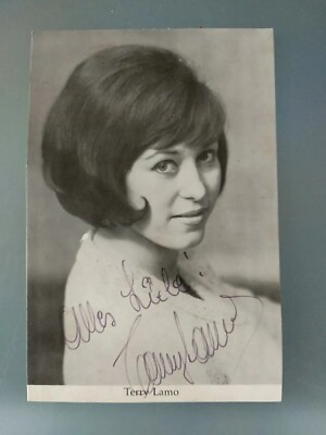 Terry Lamo AK signed Original Autogramm Schlager 60er Photo-Karte autographed 