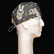 Toy Story Buzz Lightyear on Gray Theme Scrub Hat