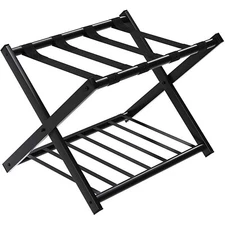 GOFLAME Folding Luggage Rack Metal Suitcase Luggage Stand for Home Bedroom Ho...