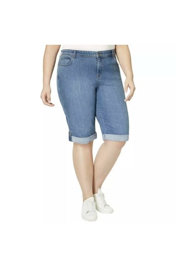 Denim, Mid Rise, Skimmer Shorts 