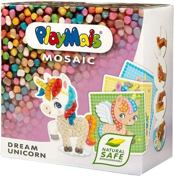 PlayMais MOSAIC Dream Unicorn, Kreativ-Set zum Basteln für Kinder ab 5 Jahren