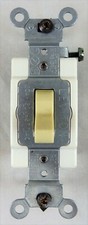 Leviton CSB3-20I 3-Way AC Quiet Toggle Switch, 120/277 VAC, 20 A